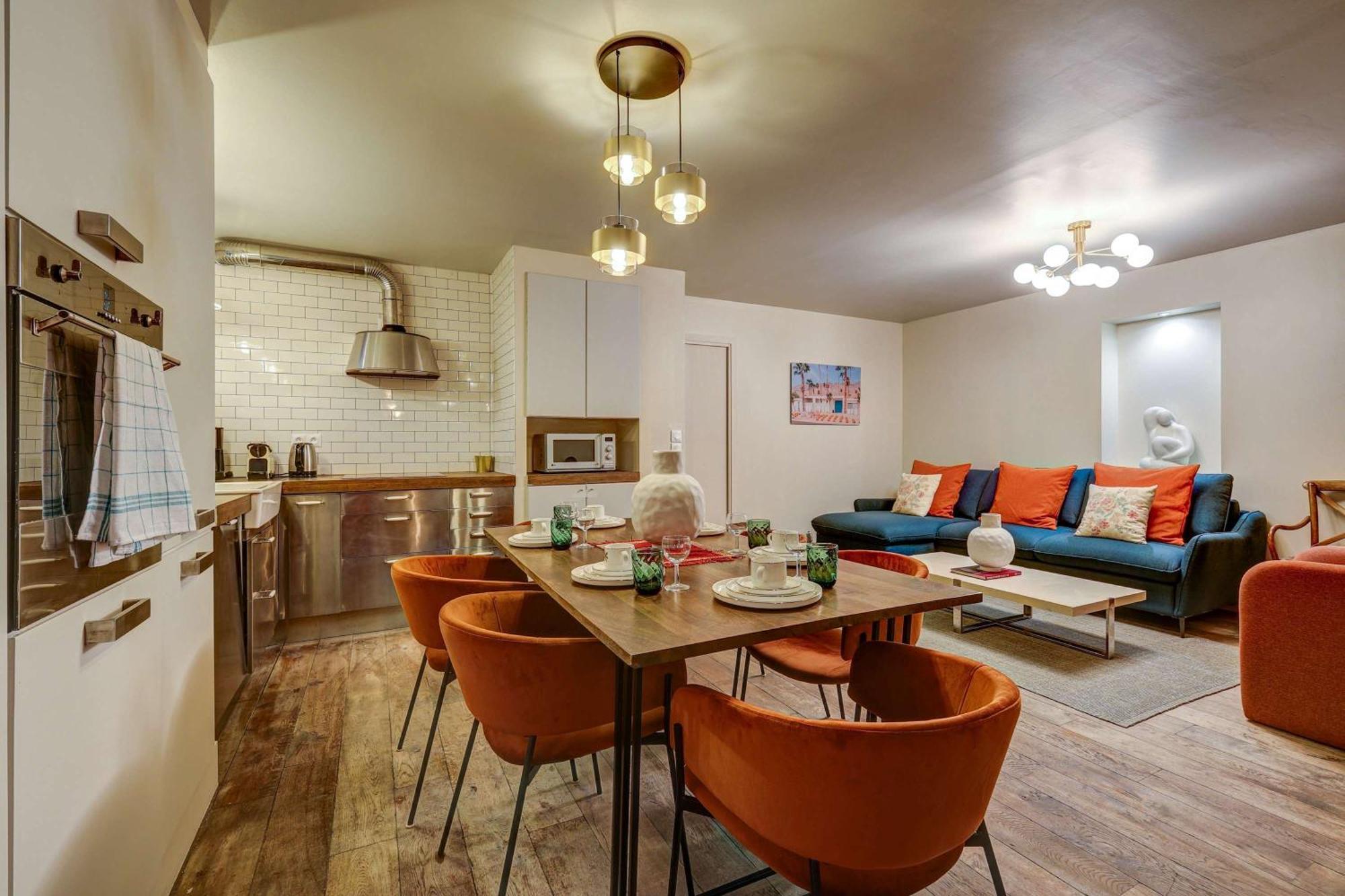 Le Marais - Les Halles Colorful & Modern 3bd Appartement